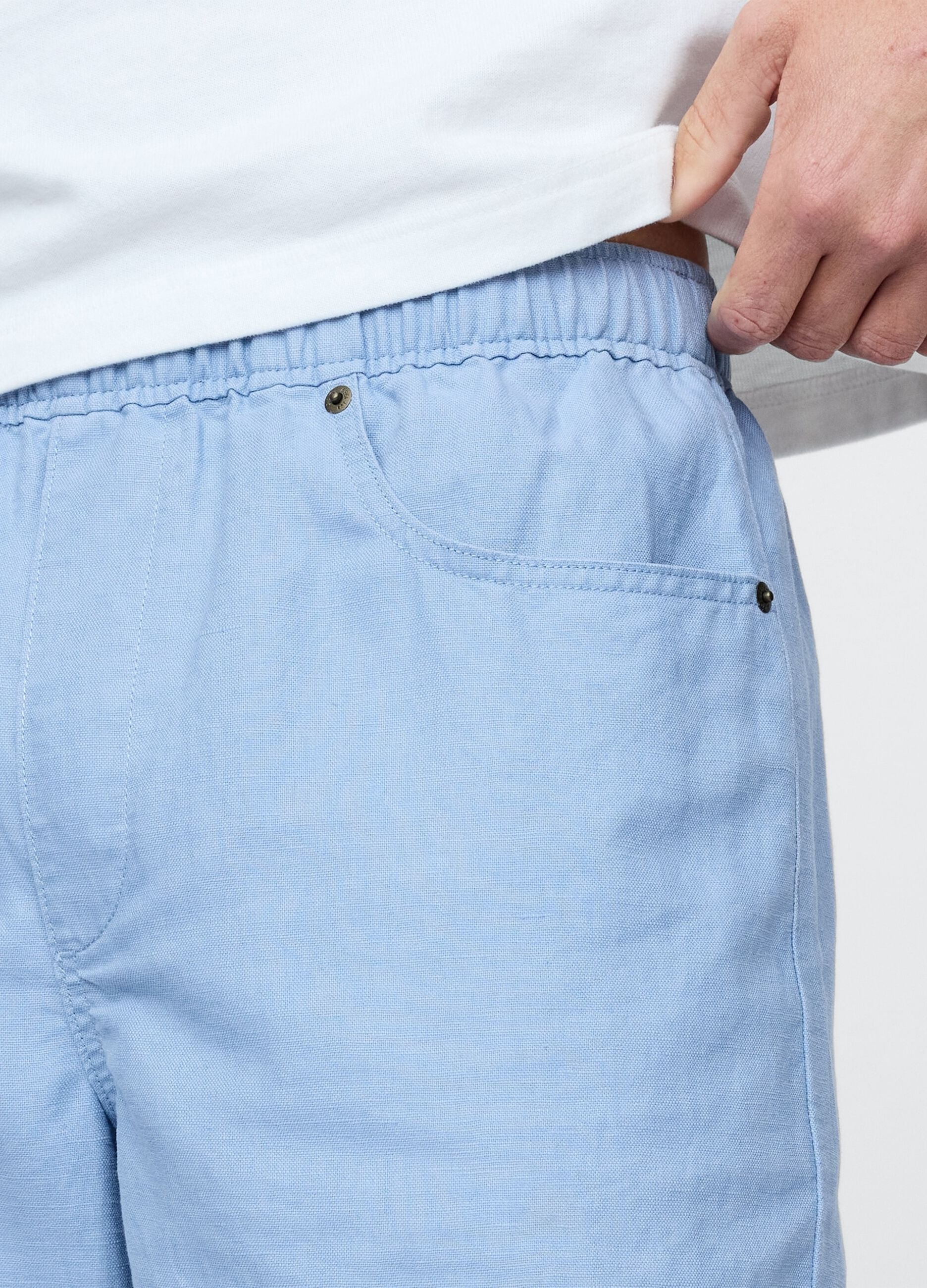 Gap Blue Linen and Cotton Shorts