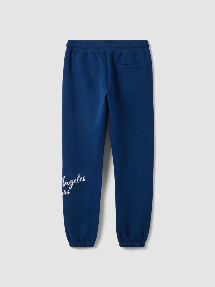 Blue cotton-blend Lakers print jogger trousers_2
