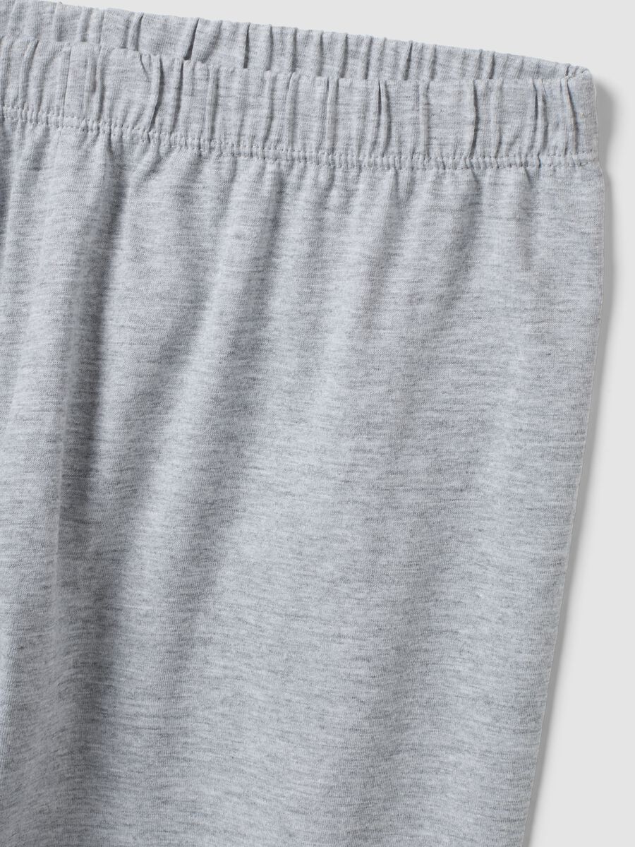 Blue pure organic cotton crew-neck pyjamas_3
