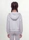 Girls&rsquo; grey hoodie in 100% organic cotton with star detail_3
