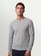 Grey honeycomb viscose-blend T-shirt, regular fit_1
