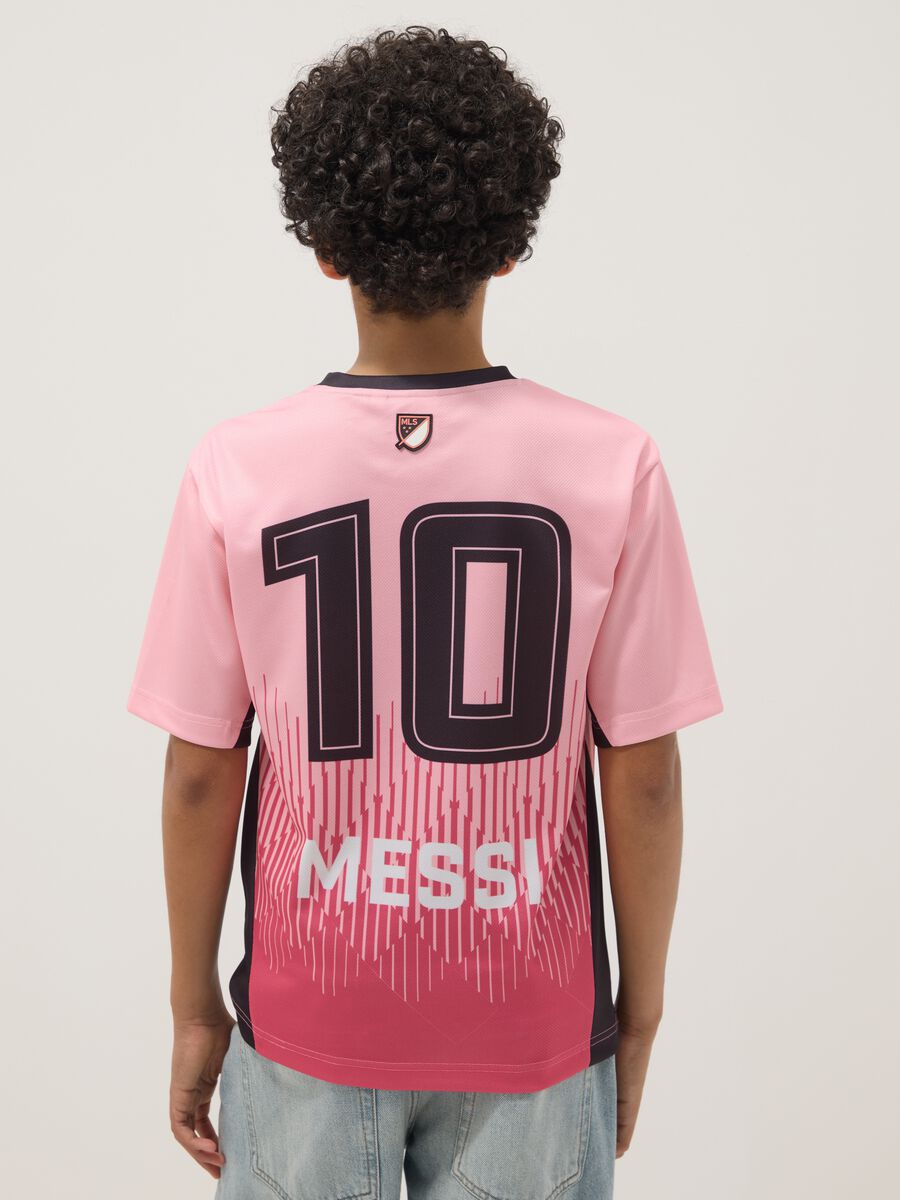 T-shirt rosa a maniche corte con stampa grafica regular fit_2