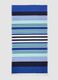 Blue pure cotton striped beach towel_1