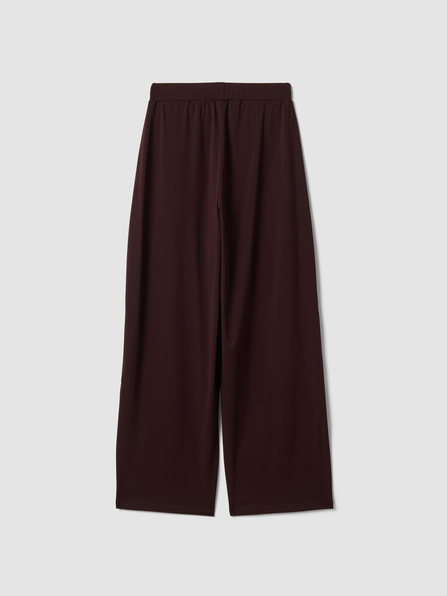 Brown Easy Dry wide-leg stretch trousers ALTAVIA STUDIO_5
