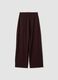 Brown Easy Dry wide-leg stretch trousers ALTAVIA STUDIO_5