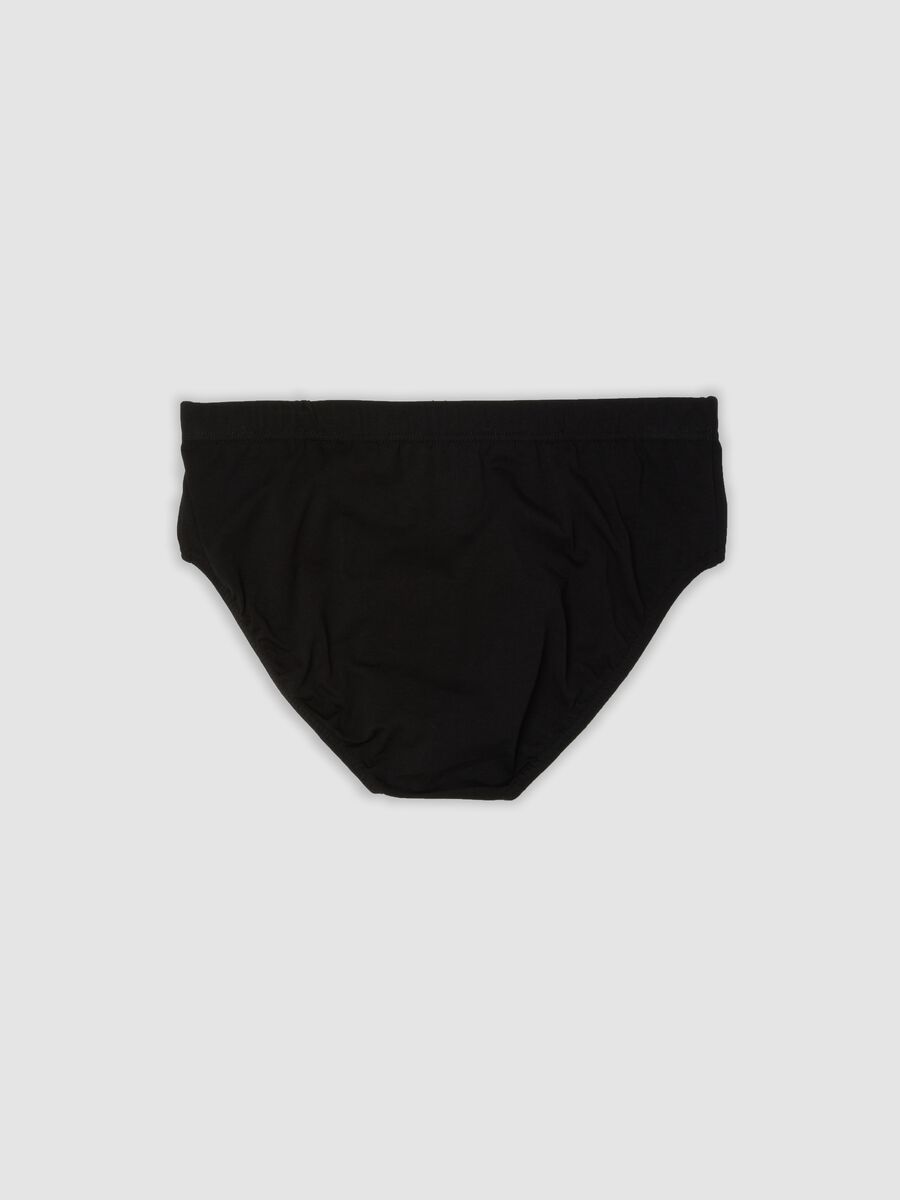 Five-pack of black organic cotton briefs_6