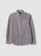 White pure cotton poplin striped shirt, regular fit_5