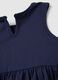 Girls&rsquo; blue 100% cotton dress with regular fit_3