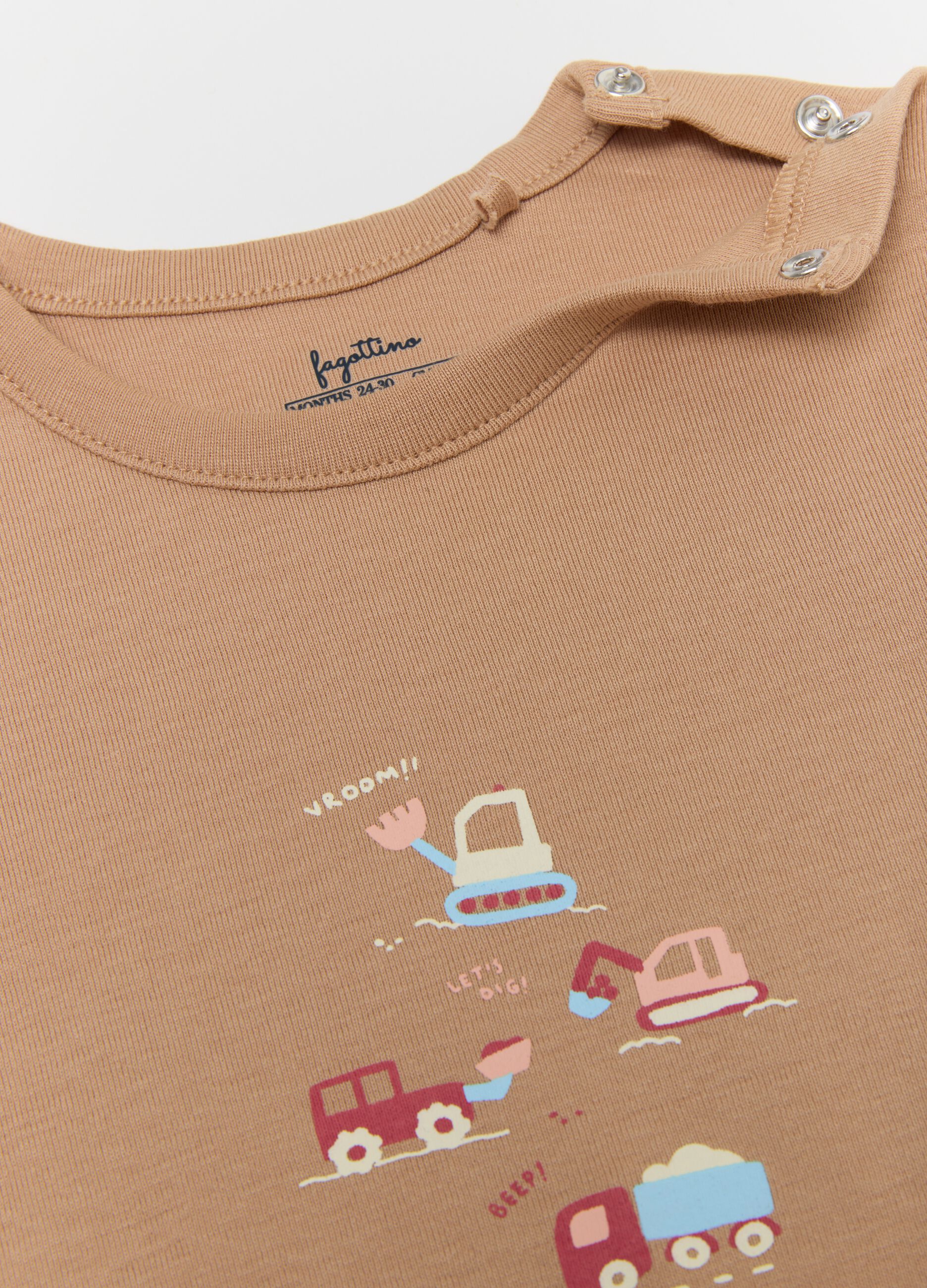 Baby's multicolour t-shirt twin pack in pure cotton regular fit