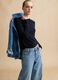 Blue long-sleeve crew-neck regular fit sweater_0