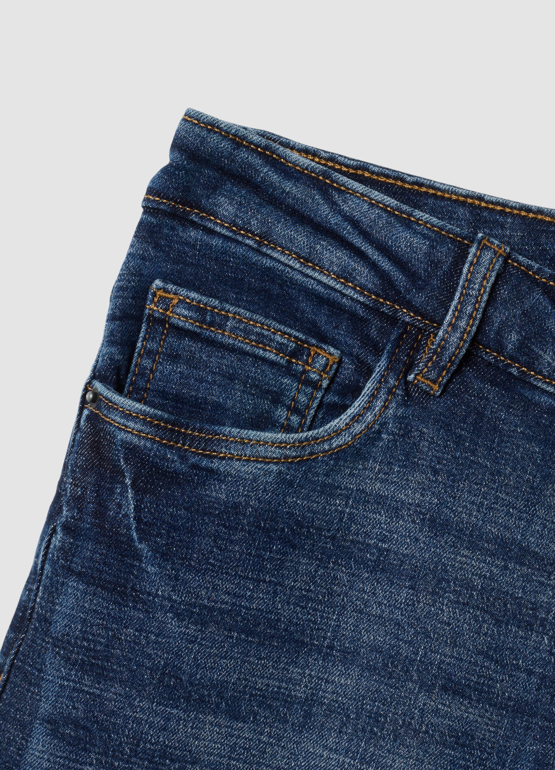Blue bootcut stretch-cotton denim jeans