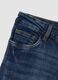 Blue bootcut stretch-cotton denim jeans_1