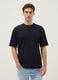Black pure cotton relaxed fit T-shirt_0