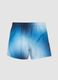 Blue gradient boxer swim shorts with drawstring_1