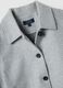 Grey regular fit short coat with buttons_5