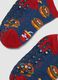 2-pack organic stretch cotton anti-slip socks with hamburger print_2