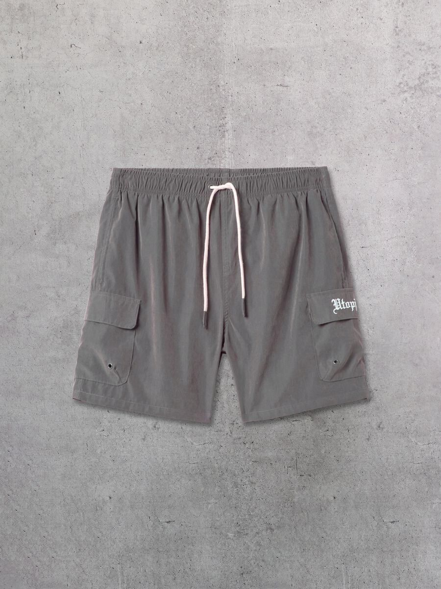 Cargo Swim Shorts Vintage Grey_0