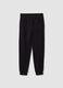 Black organic cotton jogger trousers_5