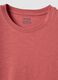 Pink pure cotton regular-fit short-sleeve T-shirt_2