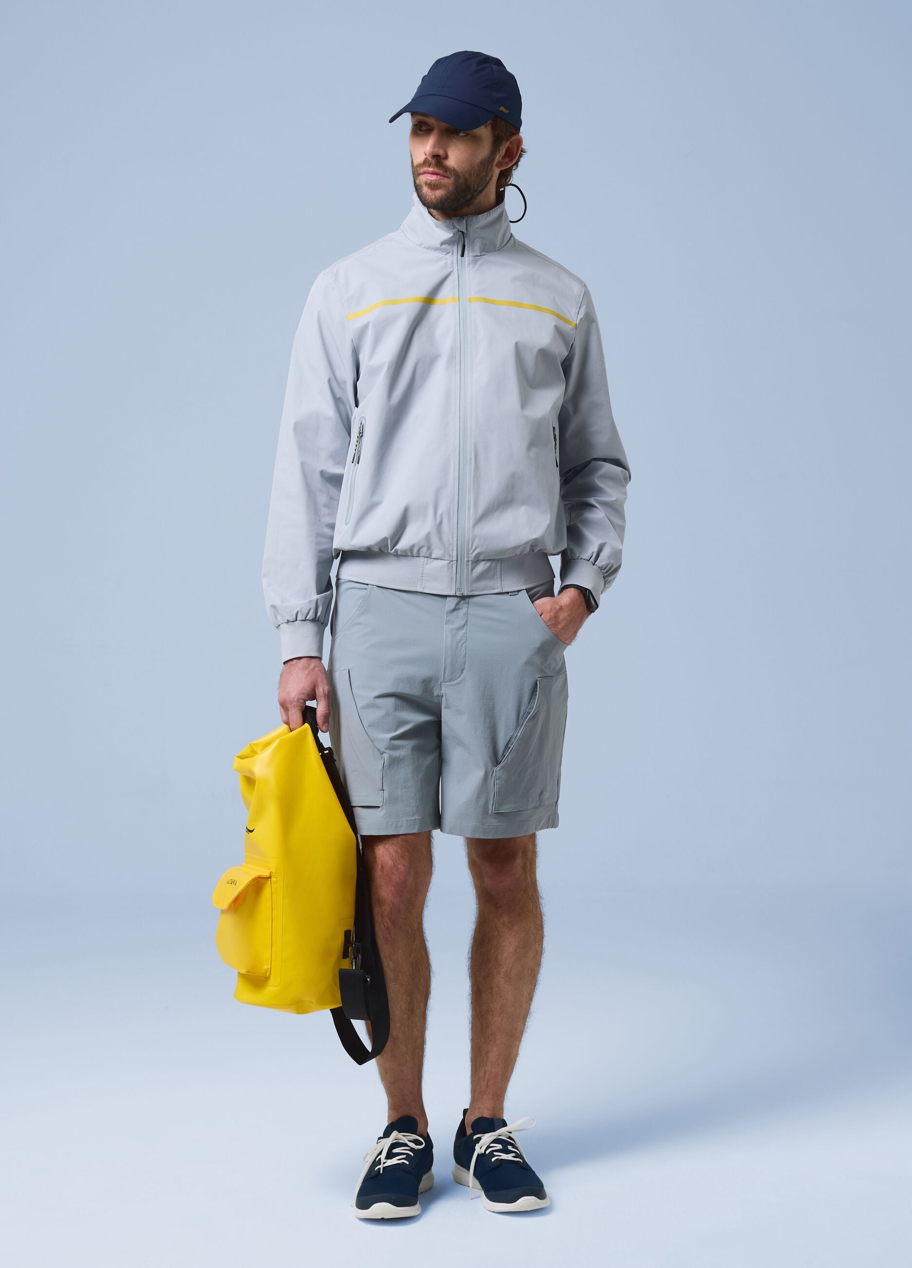 ALTAVIA SAILING grey windbreaker jacket with zip