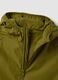 Green hooded rain jacket with zip for boys_2