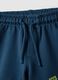Children&rsquo;s blue pure cotton shorts, regular fit with car print_2