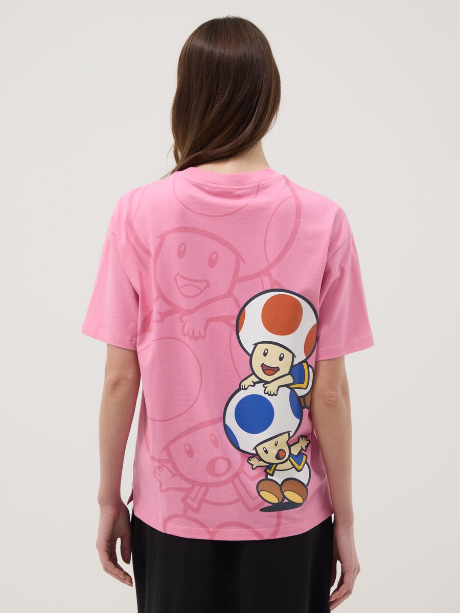 Pink short-sleeved pure cotton T-shirt_2
