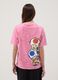 Pink short-sleeved pure cotton T-shirt_2