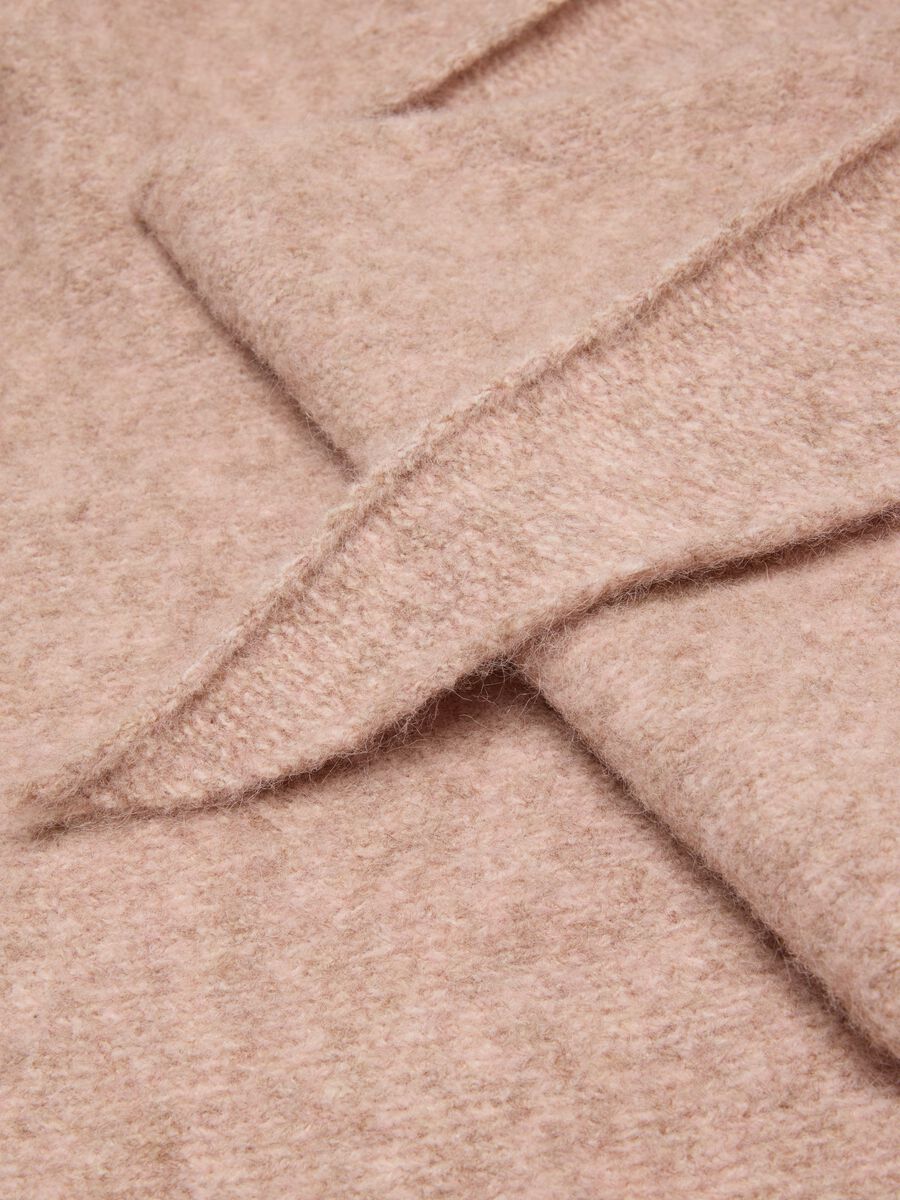 Pink stretch wool scarf_2