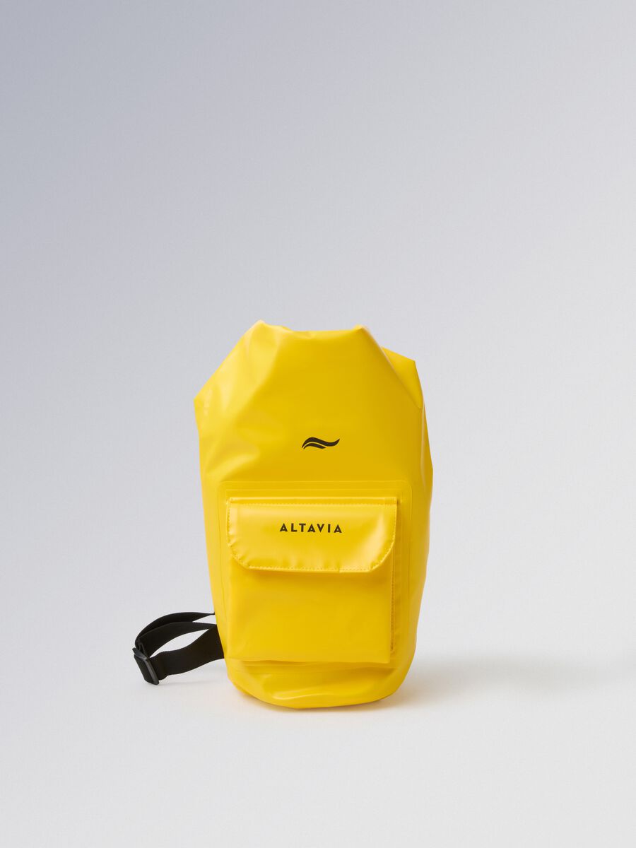 Zaino impermeabile giallo con tasca frontale ALTAVIA SAILING_0