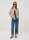 Beige striped lyocell-blend shirt_1