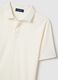 White polo shirt in pure mercerised cotton, regular fit_5