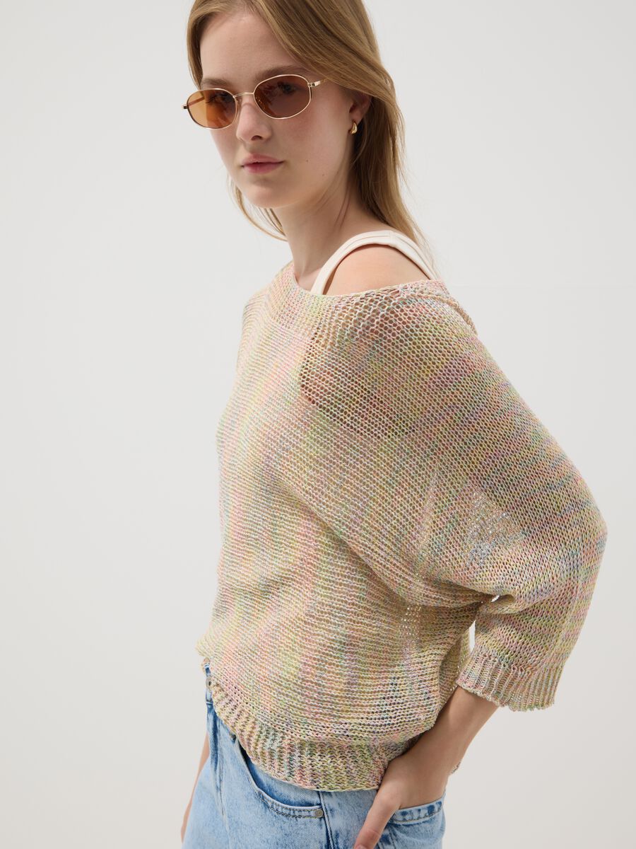 Maglia multicolor in misto viscosa_0