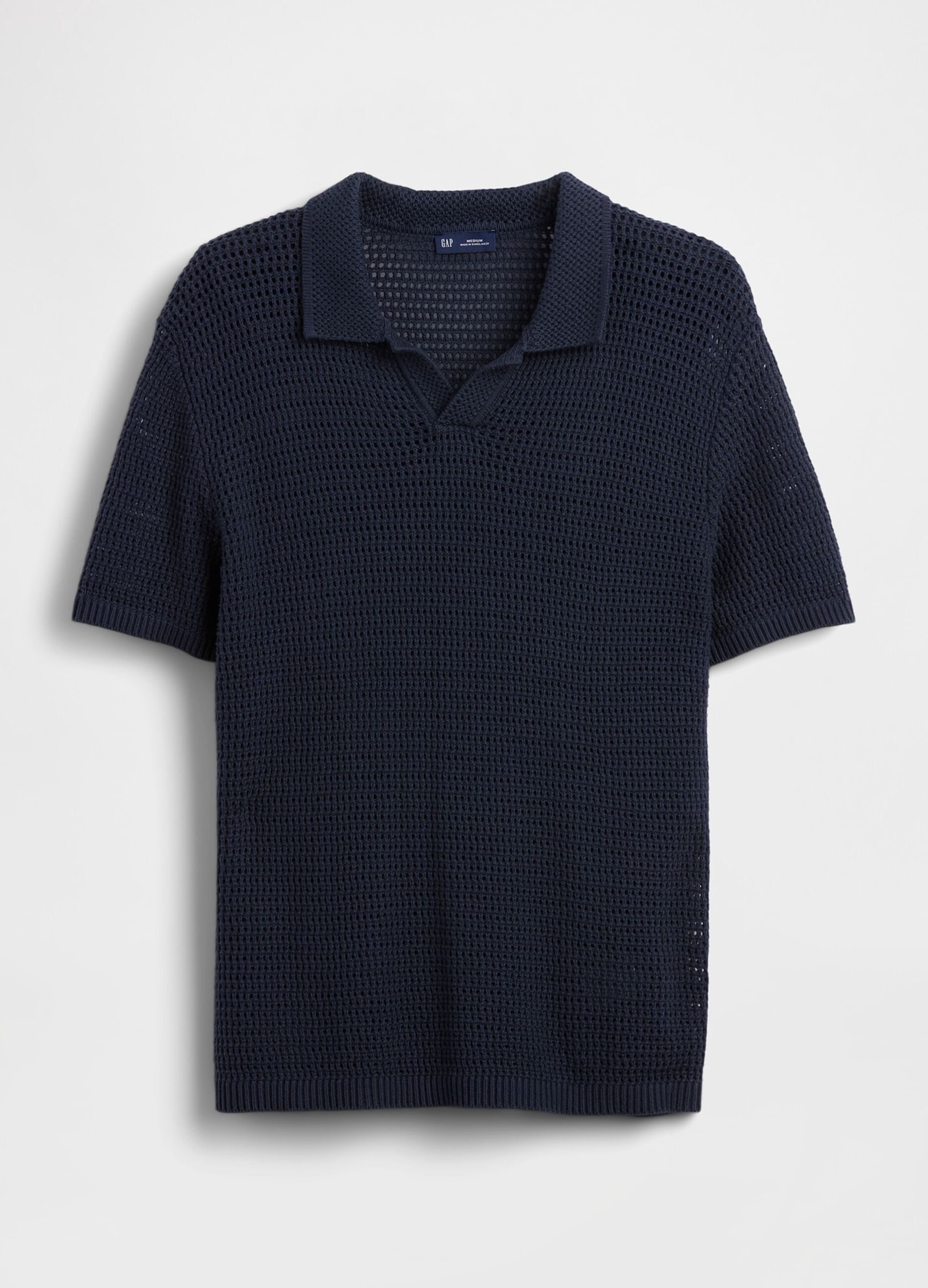 Pure cotton short-sleeve polo shirt