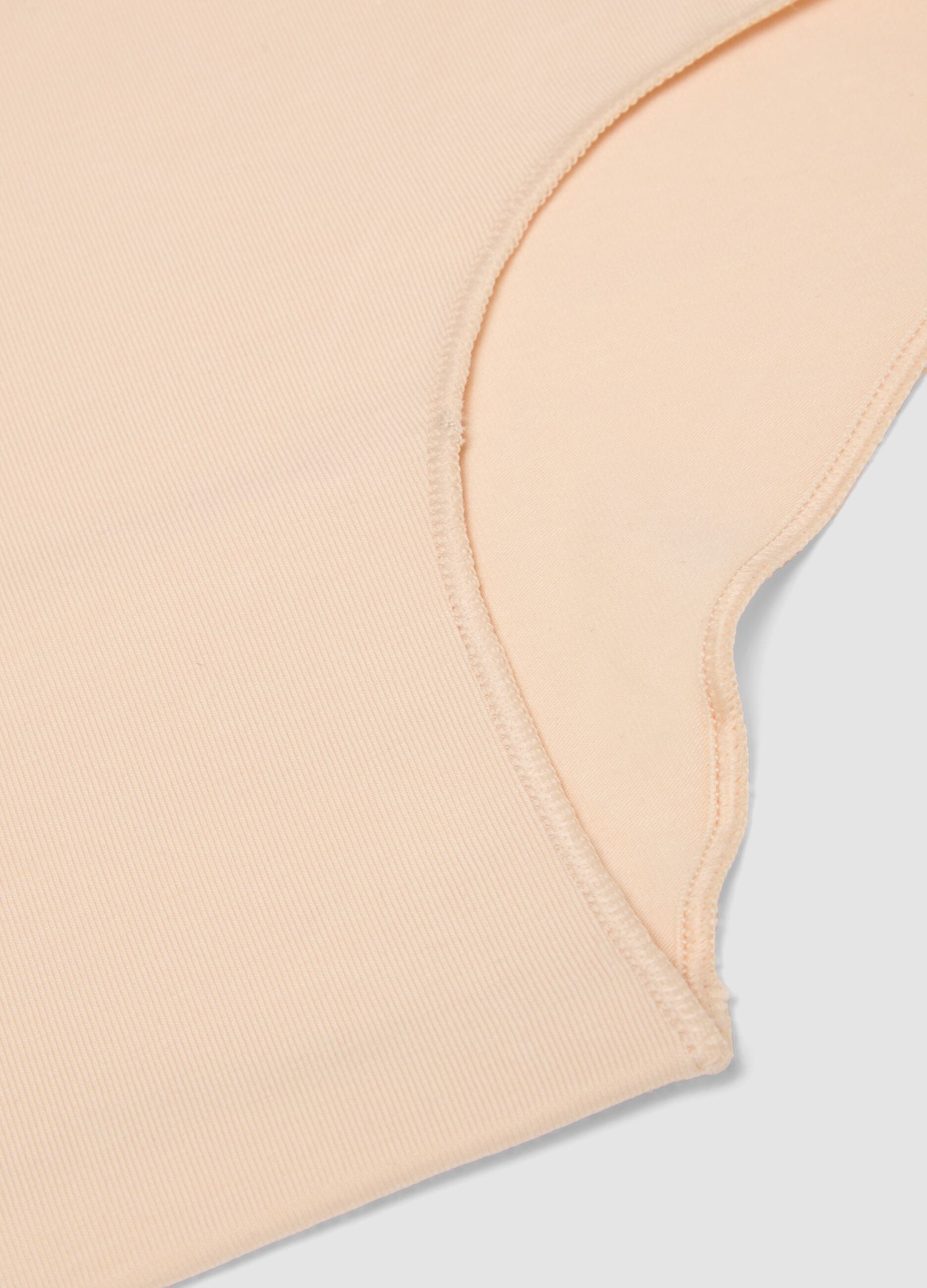 Beige stretch organic cotton briefs for girls