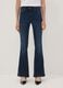 Blue flared stretch-cotton jeans_1