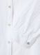 Camicia bianca traforata in puro cotone con collo coreano regular fit_5