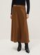 Brown Satin Long Skirt_1