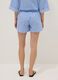 Blue striped shorts in pure cotton_2