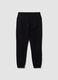 Black cotton-blend joggers, regular fit_1