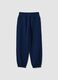 Blue pure cotton jogger trousers_1