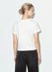 White cropped pure cotton graphic T-shirt, regular fit_2