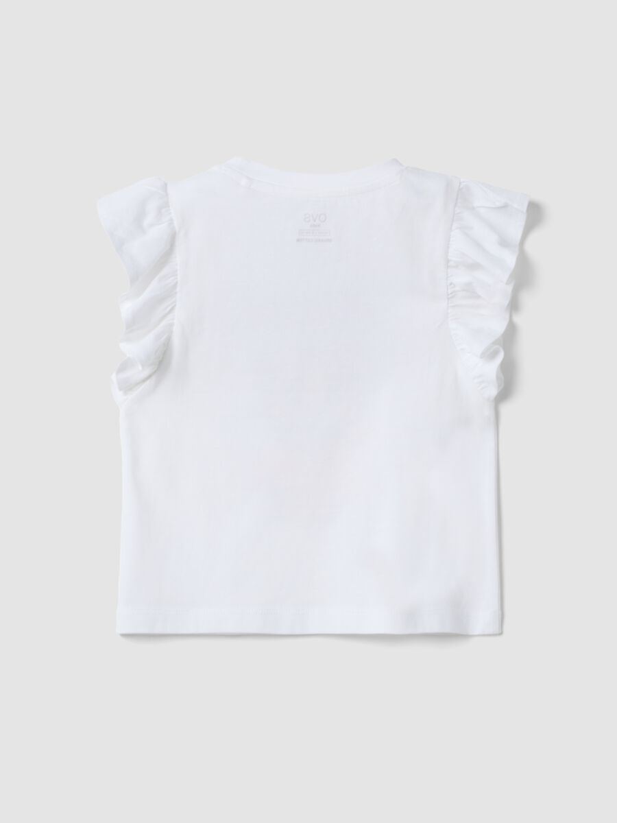White organic cotton tank top with ruffle sleeves_1
