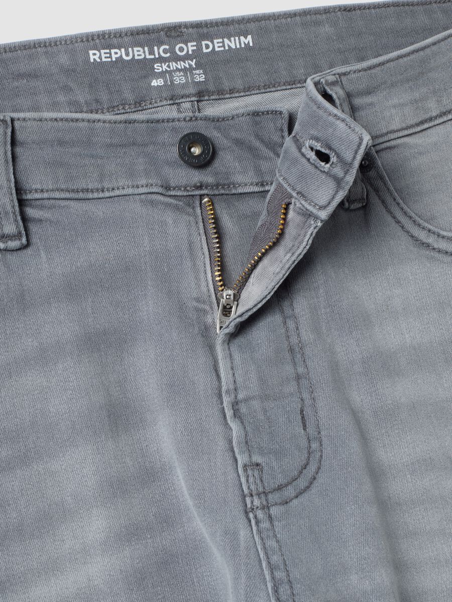 Men&rsquo;s grey skinny-fit stretch cotton jeans_2