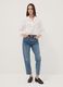 High-waisted pure cotton mom-fit denim jeans_0