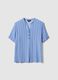 Multicolour stripe pure viscose shirt, regular fit with buttons_4