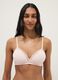 Pink Triangle Bra with Lace Detail_0