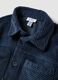 Blue ribbed shacket with buttons and classic collar_2