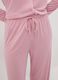 Pink pure viscose pyjama trousers with drawstring, regular fit_3
