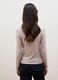 Beige modal and stretch wool T-shirt with raised collar, regular fit_3